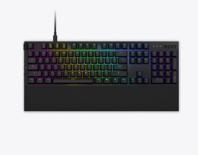 NZXT Function RGB Full Size Mechanical Keyboard - Hot-swappable Gateron Linear Red Switch