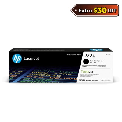 HP 222A Black Original LaserJet Toner Cartridge (W2220A)