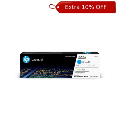 HP 222A Cyan Original LaserJet Toner Cartridge (W2221A)