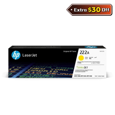 HP 惠普 222A黃色原廠LaserJet碳粉匣 (W2222A)