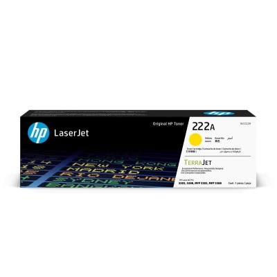 HP 222A Yellow Original LaserJet Toner Cartridge (W2222A)