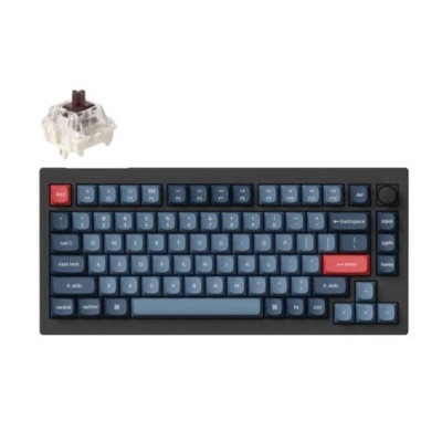 Keychron V1 Max Fully Assembled Knob Custom Keyboard - Gateron Jupiter Brown Switch