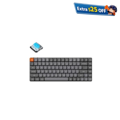 Keychron K3 Max RGB Swappable Wireless Keyboard - Low Profile Gateron Blue Switch