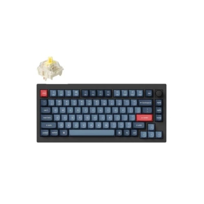 Keychron V1 Max Fully Assembled Knob Custom Keyboard - Gateron Jupiter Banana Switch