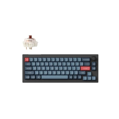 Keychron V2 Max 旋鈕無線客製機械鍵盤 - Gateron Jupiter 茶軸