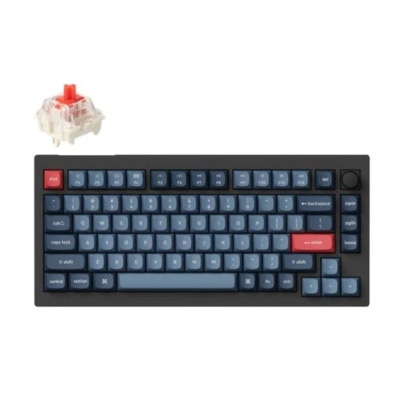 Keychron V1 Max Fully Assembled Knob Custom Keyboard - Gateron Jupiter Red Switch