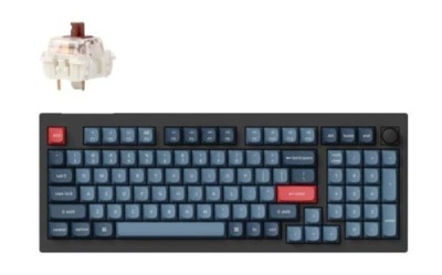 Keychron V5 Max 旋钮版无线客制化机械式键盘 - Gateron Jupiter 茶轴
