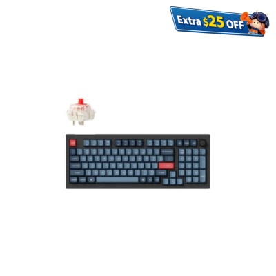 Keychron V5 Max 旋鈕版無線客製化機械式鍵盤 - Gateron Jupiter 紅軸