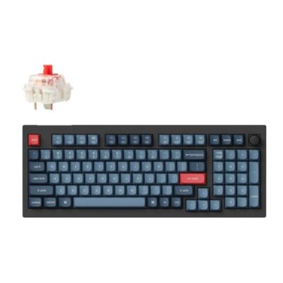 Keychron V6 MAX Gateron Jupiter赤軸 Keychron V6 Max Knob Version Wireless Keyboard - Gateron