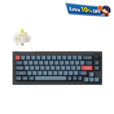 Keychron V2 Max Knob Wireless Custom Keyboard - Gateron Jupiter Banana Switch