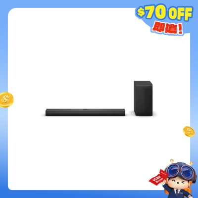 LG 乐金 - LG Soundbar S70TY，支援 Dolby Atmos 3.1.1 声道 Soundbar