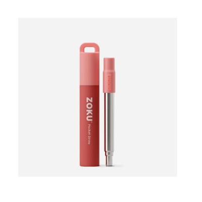 ZOKU Red Two Tone Pocket Straw image