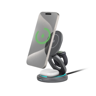 haha TRAVEL 3 in 1 Foldable Magnetic Wireless Charging Stand