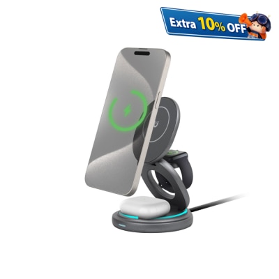 haha TRAVEL 3 in 1 Foldable Magnetic Wireless Charging Stand