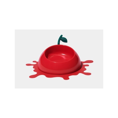 Vetreska Juicy Cherry Pet Bowl, Spoon & Mat Set