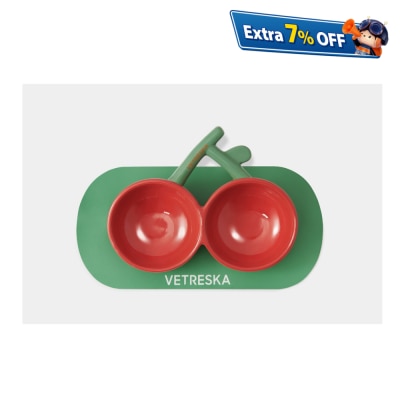 Vetreska 未卡樱桃宠物陶瓷碗