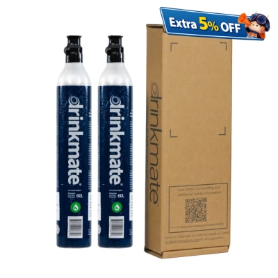 Drinkmate FOOD GRADE CO2 CYLINDER 410G x 2