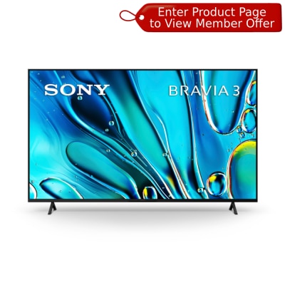 SONY S30 BRAVIA 3 4K HDR Processor X1™ 4K Ultra HD HDR Google TV