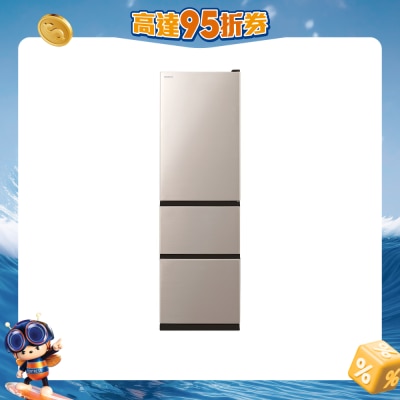 HITACHI - HR3N5342EACNXHK,Hitachi 3-Door Inverter Fridge Fridge