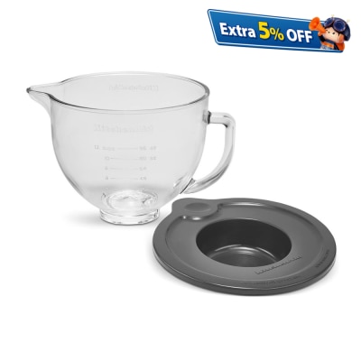 KitchenAid KSM5GB 4.7L 透明玻璃碗連蓋 (Artisan 抬頭式廚師機適用)