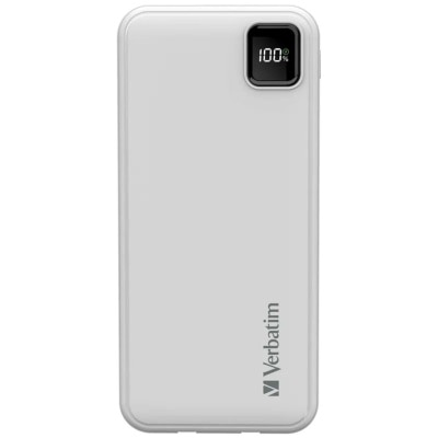 VERBATIM 10000mAh PD 3.0 & QC 3.0 Power Pack with embedded cables Power Bank