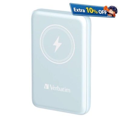 VERBATIM 10000mAh 磁吸無線流動充電池 移動電源