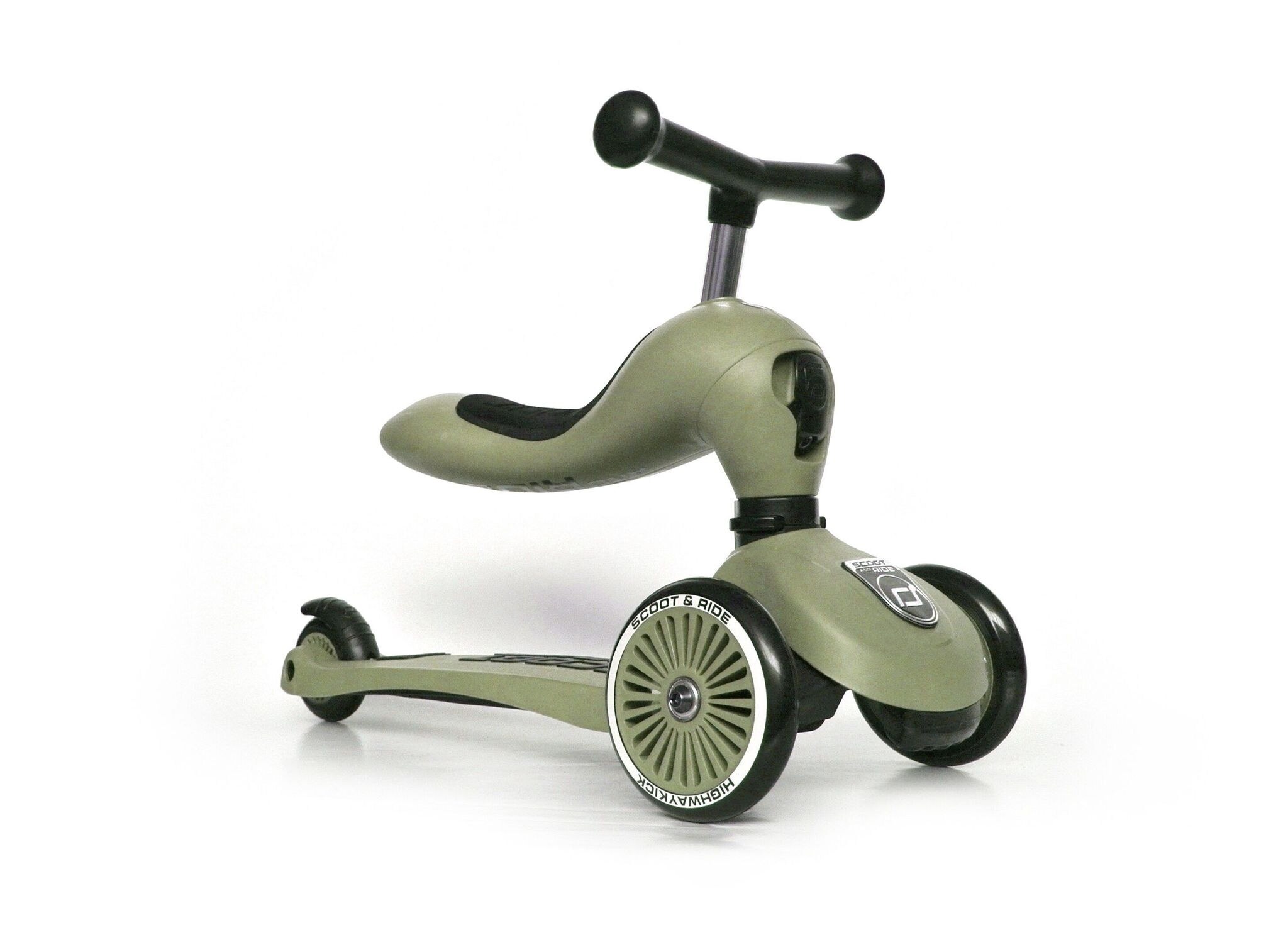 Scoot and Ride Highwaykick 1 (1 yr+) Olive (3 Wheels) | Fortress