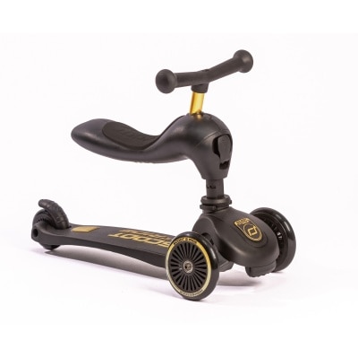 Scoot and Ride Highwaykick 1 (1 yr+) Black/Gold (3 Wheels)