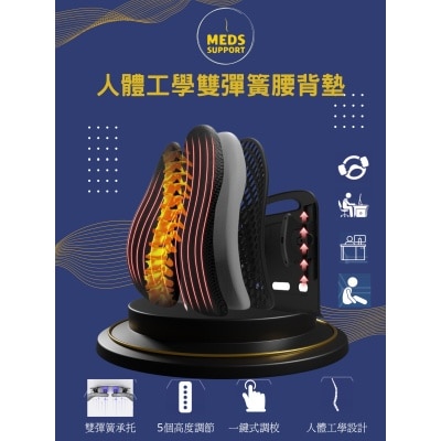 Meds Support 雙彈簧雙翼護腰墊