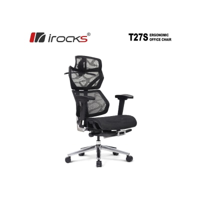 iRocks 艾芮克 T27S 云岩网人体工学网椅 (折叠腿托款)