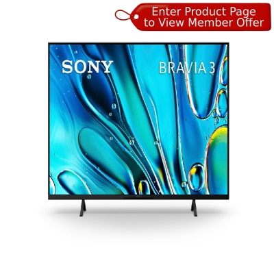SONY 索尼 S30 BRAVIA 3 4K HDR Processor X1™ 4K Ultra HD 高动态范围智能电视
