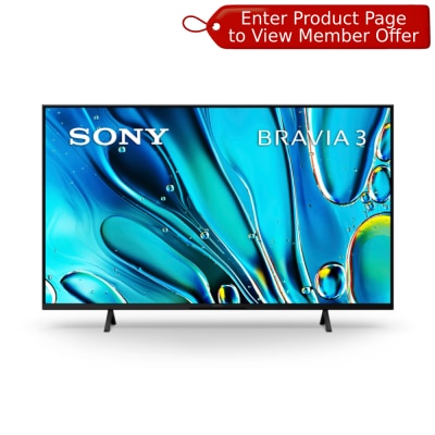 SONY 索尼 S30 BRAVIA 3 4K HDR Processor X1™ 4K Ultra HD 高动态范围智能电视