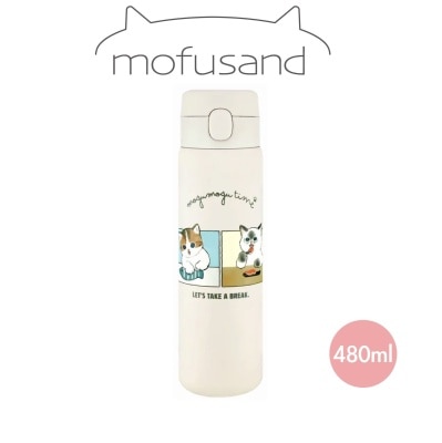 Mofusand 480ML 真空不鏽鋼 One Touch 水壼
