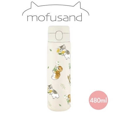Mofusand 480ML Stainless Steel One Touch Vacuum Bottle
