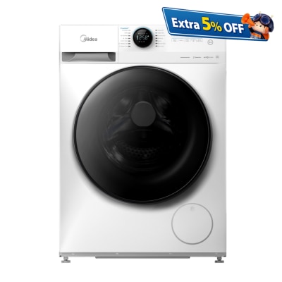 MIDEA 美的 MFL80S14T,8公斤前置式薄身變頻蒸氣洗衣機 前置式洗衣機