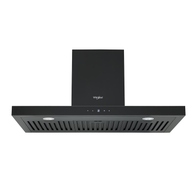 WHIRLPOOL WT9BTABC,90cm Auto Clean Wall-Mounted Chimney Hood (Black) Built in Cookerhood
