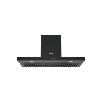 WHIRLPOOL WT9BTABC,90cm Auto Clean Wall-Mounted Chimney Hood (Black) Built in Cookerhood