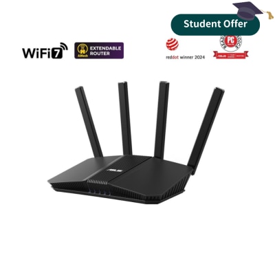 ASUS 华硕 RT-BE58U BE3600 WiFi 7 AiMesh 可扩充路由器