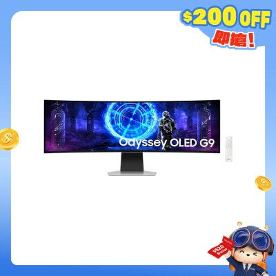 SAMSUNG 三星电子 - LS49DG952SCXXK 49" Odyssey OLED G9 G95SD 240Hz 曲面 电竞显示屏