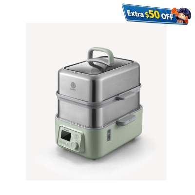 北鼎 BD-G564A501 全自动蒸炖锅连蒸架套装 (连玻璃炖盅,方碟)