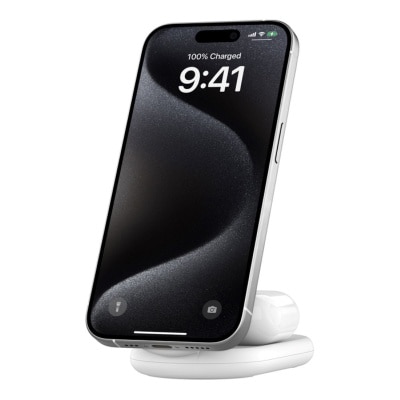 BELKIN 貝爾金 BoostCharge 2 合 1 Qi2 磁力可摺疊無線充電器 15W