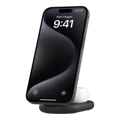 BELKIN BoostCharge 2-in-1 Magnetic Foldable Wireless Charger with Qi2 15W