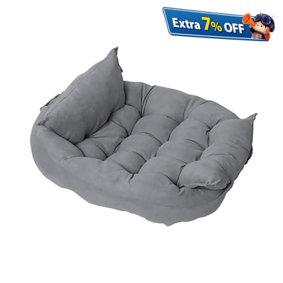 Pets Thing Thickened and deformable padded dog comb bed (moonlight gray) XL
