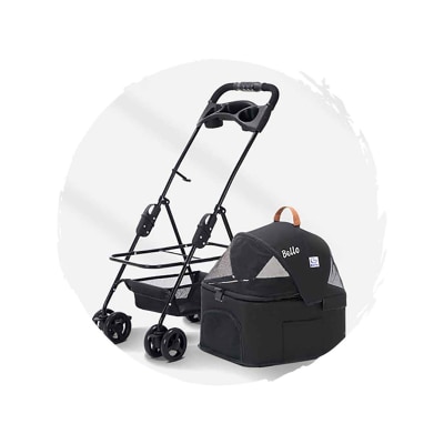 BELLO Car Basket Split Four-Wheel Universal Foldable Dog Trolley