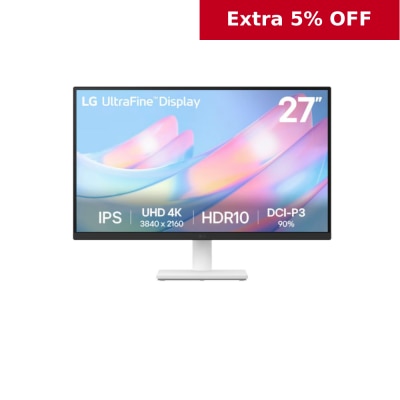 LG UltraFine™ 27US500-W 27" UHD 4K IPS Monitor