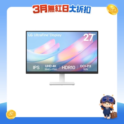 LG - UltraFine™ 27US500-W 27" UHD 4K IPS Monitor