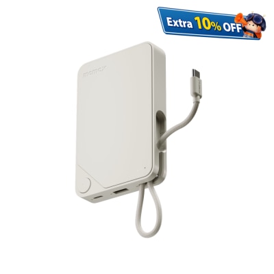 Momax 1-Power X 10000mAh 内置USB-C线移动电源