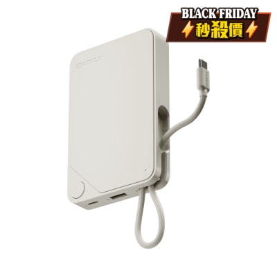 Momax 1-Power X 10000mAh 内置USB-C线移动电源