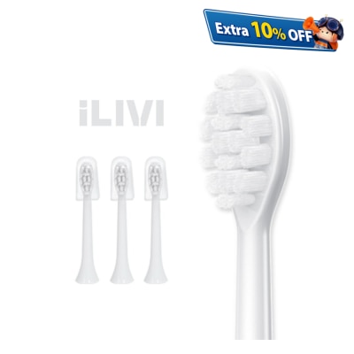 iLivi IV-TH01 革新代扫振4D全模式多头洁齿护龈电动智慧牙刷 PRO-替换刷头*3个