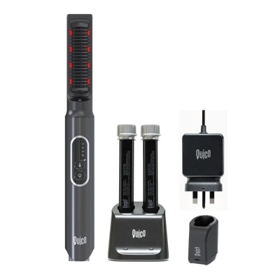 QUICO QUICO HC502-BLK Q-Swap 無線遠紅外線負離子造型梳(可換電池系統， 環球電壓)